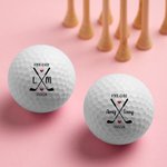 Personalised Forever Golf Ball with Text and Date Wedding Engagement Gift for Man Golf Lovers