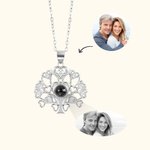 Collar personalizado con proyección del árbol de la vida del amor con 100 idiomas Te quiero Cumpleaños San Valentín Regalo para mujer