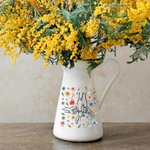 Henkilökohtainen Käsi kädessä vesivärikukka Keraaminen maljakko 1-9 lapsen nimillä Home Decor Äitienpäivälahja äidille isoäidille