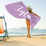 Personalisiertes Outdoor Strandtuch Sandfrei Leicht Saugfähig Schnelltrockend Mehrfarben Sommer Urlaub Geburtstag Geschenk für Familie Freunde