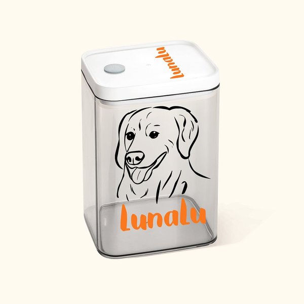Personalisierte Snack Lagerung Jar mit Haustier Porträt und Name für Tierliebhaber