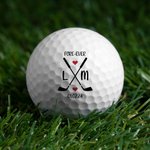 Personalised Forever Golf Ball with Text and Date Wedding Engagement Gift for Man Golf Lovers