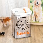 Personalisierte Snack Lagerung Jar mit Haustier Porträt und Name für Tierliebhaber