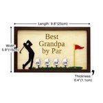 Gepersonaliseerd Beste Opa bij Par Houten Golf Bord met Naam Muurdecor Vaderdag Verjaardagscadeau voor Mannen