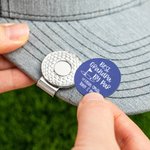 Pinza magnética personalizada para sombrero con nombre Día del Padre Regalo de cumpleaños para aficionados al golf