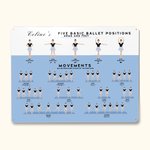 Personalised Ballet Dance Positions & Movements Tin Sign Plaque Decorative Wall Art Birthday Gift for Ballerina Ballet Lovers
