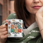 Personalized 3D Paw Pet  Photo 11oz & 15oz Ceramic Mug with Name Birthday Gift for Dog Mom Pet Lover