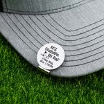 Pinza magnética personalizada para sombrero con nombre Día del Padre Regalo de cumpleaños para aficionados al golf