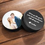 Gepersonaliseerde Hockey Puck met Foto en Tekst Bruiloft Verjaardagscadeau voor Hockey Lover Couple