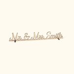 Personalized Mr and Mrs Wood Tabletop Wedding Sign Keepsake Wedding Table Decor with Name Bridal Shower Gift for Newlyweds