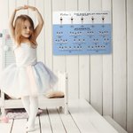 Personalised Ballet Dance Positions & Movements Tin Sign Plaque Decorative Wall Art Birthday Gift for Ballerina Ballet Lovers