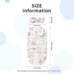 Spersonalizowany zestaw opasek na głowę dla niemowląt z imieniem i nazwiskiem Urodzinowy prezent na baby shower dla dziewczynki i chłopca