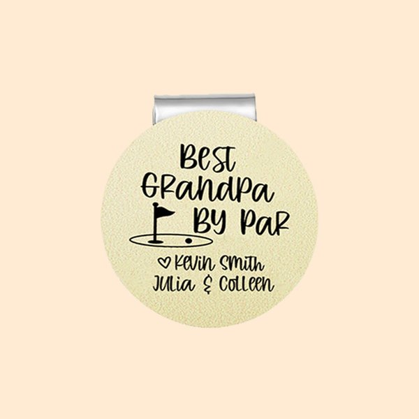 Gepersonaliseerde Beste Opa Papa Door Par Golf Bal Marker Magnetische Hoed Clip met Naam Vaderdag Verjaardagscadeau voor Golf Enthousiast