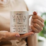 Gepersonaliseerde Bloem Titels Vlinder Hart 11oz/15oz Keramische Mok met Namen Moederdag Verjaardagscadeau voor Mama Oma
