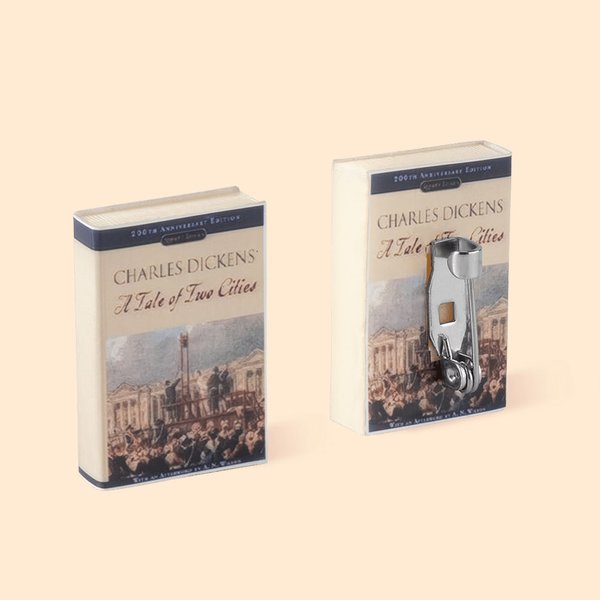 Personalizado Mini libro de la cubierta de acrílico Broche de solapa Regalo de cumpleaños para los amantes del libro Escritor
