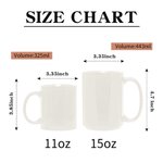 Gepersonaliseerde Bloem Titels Vlinder Hart 11oz/15oz Keramische Mok met Namen Moederdag Verjaardagscadeau voor Mama Oma