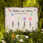 Aquarelle Personnalisée Naissance Fleur Jardin Vintage Enseigne en fer blanc Peinture murale décorative avec Nom Fête des Mères Cadeau d'Anniversaire 
