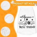 Personalized Best Friend Fist Bump Large Pet Shirts with Names Birthday Anniversary Gift for Dog Cat Lovers