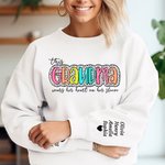 Henkilökohtainen Muoti Dalmatian Dots T-paita T-paita Sweatshirt värikäs otsikko ja lasten nimi Äitienpäivä Syntymäpäivälahja isoäiti äiti täti