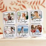 Boîte à Bijoux Portable Personnalisée avec Photo Fleur de Naissance et Nom Cadeau Anniversaire Mariage Enterrement de Vie de Jeune Fille pour Elle