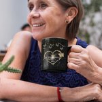 Personalized Blessed to be Called Nana Butterfly Pattern 11oz 15oz Black Ceramic Mug with Name Mother's Day Gift for Her