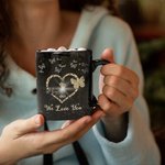 Personalized We Love You Butterfly Ceramic 11oz 15oz Black Mug with Name Mother's Day Gift for Her