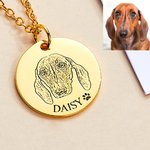 Henkilökohtainen kaiverrettu Pet Portrait Photo rannekoru 1-5 Disc hurmaa ja nimet Syntymäpäivä Memorial lahja lemmikkieläinten ystäville