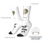 Chaussettes personnalisées Best Mom Ever Adult Heart Photo Socks Clothing Accessory Mother's Day Birthday Gift for Mom