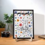 Personalisierte Holding Mom Hände Aquarell floralen hölzernen Plaque mit Stand Tischdekoration Muttertag Geburtstag Geschenk für Mama Oma