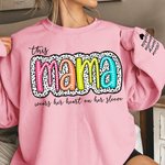 Henkilökohtainen Muoti Dalmatian Dots T-paita T-paita Sweatshirt värikäs otsikko ja lasten nimi Äitienpäivä Syntymäpäivälahja isoäiti äiti täti