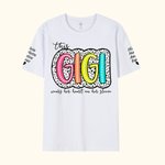 Henkilökohtainen Muoti Dalmatian Dots T-paita T-paita Sweatshirt värikäs otsikko ja lasten nimi Äitienpäivä Syntymäpäivälahja isoäiti äiti täti