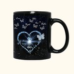 Personalized Blessed to be Called Nana Butterfly Pattern 11oz 15oz Black Ceramic Mug with Name Mother's Day Gift for Her