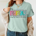 Henkilökohtainen Muoti Dalmatian Dots T-paita T-paita Sweatshirt värikäs otsikko ja lasten nimi Äitienpäivä Syntymäpäivälahja isoäiti äiti täti