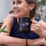 Personalized We Love You Butterfly Ceramic 11oz 15oz Black Mug with Name Mother's Day Gift for Her