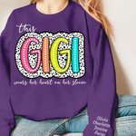 Henkilökohtainen Muoti Dalmatian Dots T-paita T-paita Sweatshirt värikäs otsikko ja lasten nimi Äitienpäivä Syntymäpäivälahja isoäiti äiti täti