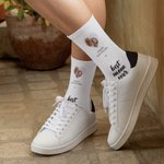 Chaussettes personnalisées Best Mom Ever Adult Heart Photo Socks Clothing Accessory Mother's Day Birthday Gift for Mom