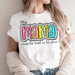 Henkilökohtainen Muoti Dalmatian Dots T-paita T-paita Sweatshirt värikäs otsikko ja lasten nimi Äitienpäivä Syntymäpäivälahja isoäiti äiti täti