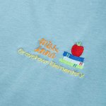 Maglietta ricamata personalizzata Apple Book Felpa con cappuccio con nome Multicolore Disponibile Regalo di ritorno a scuola per l'insegnante Personal