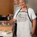 Personalized Watercolour Flower Apron with Name and Pocket Mother’s Day for Mom Grandma