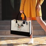 Borsa personalizzata di grande capacità con strumenti floreali per parrucchieri con nome Regalo di compleanno per parrucchieri