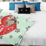 Personalized Best Cat Dog Dad Mom Soft Blanket with 1-3 Names Birthday Gift for Pet Lover