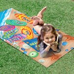 Personalisierte Grandma's Beach Buddies Hausschuhe Super saugfähige schnell trocknende weiche Strandtuch mit Namen Reisen wesentliche Geburtstagsgeschenk für Mama Oma