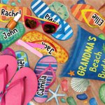 Personalisierte Grandma's Beach Buddies Hausschuhe Super saugfähige schnell trocknende weiche Strandtuch mit Namen Reisen wesentliche Geburtstagsgeschenk für Mama Oma