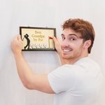 Gepersonaliseerd Beste Opa bij Par Houten Golf Bord met Naam Muurdecor Vaderdag Verjaardagscadeau voor Mannen