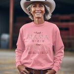 Sweat personnalisé en broderie florale avec les noms des enfants Anniversaire Fête des mères Cadeau pour grand-mère