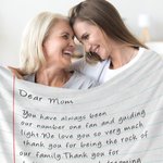 Personalisierte Handschrift Liebe Brief weiche Decke mit Namen Muttertag Vatertag Geschenk für Familie