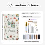 Pochette à Lunettes pour Voyage Poche de Rangement  Personnalisée Thème Couture Cadeau Anniversaire Fête des Mères pour Mère Femme