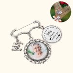 Gepersonaliseerde Antieke Graduation Cap Memorial Tassel Broche Pin met 1-6 foto Charms Grad Ceremony Sympathie Gift voor klasse van 2025 afgestudeerden