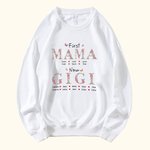 Sweat personnalisé en broderie florale avec les noms des enfants Anniversaire Fête des mères Cadeau pour grand-mère