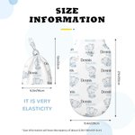 Gepersonaliseerde gebloemde schattige olifant 100% katoenen slaapzak en muts met naam Moederdag Verjaardag Baby Shower Gift voor baby